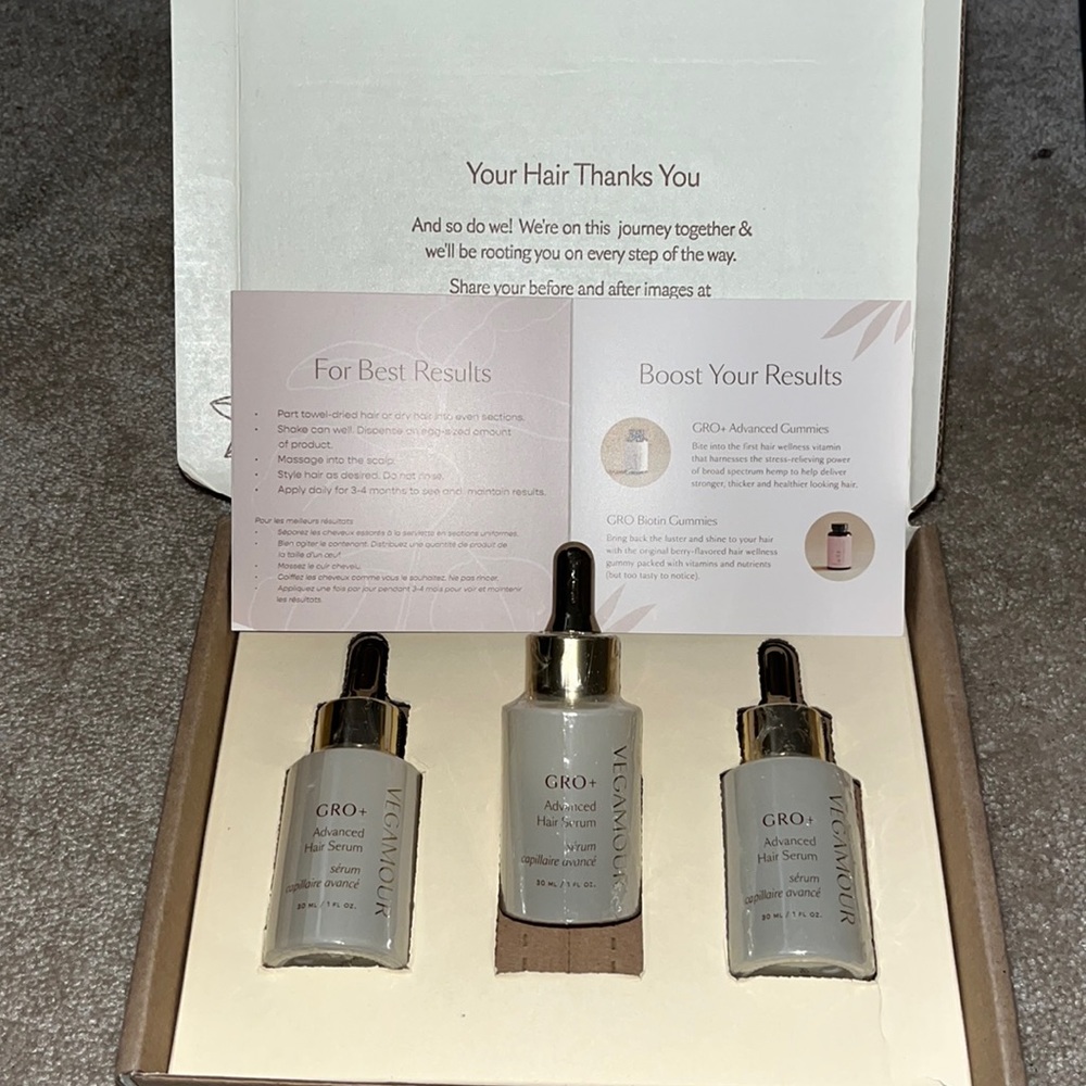 NIB Vegamour GRO+ Hair Serum